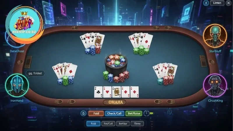 Cách thiết lập và vận hành một ván Omaha Poker